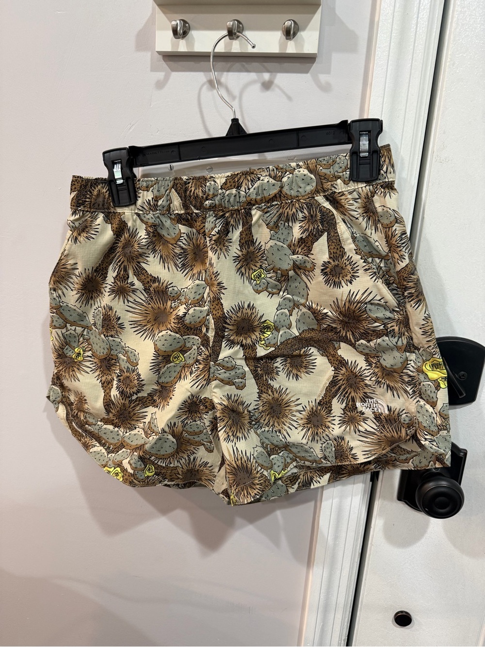 The North Face Beige Cactus Print Athletic Shorts
